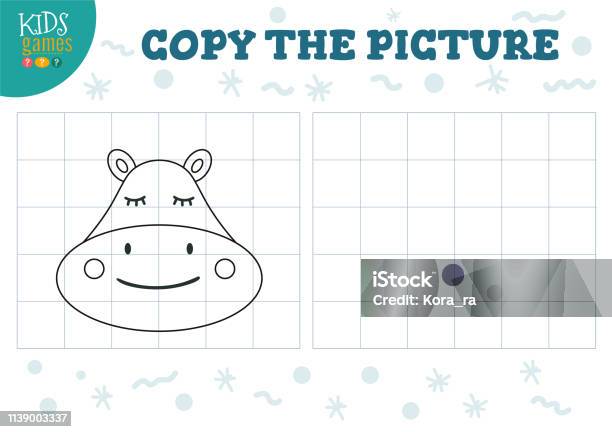 Copy Picture Vector Illustration Stock Illustration - Download Image Now - Animal, Backgrounds, Black Color