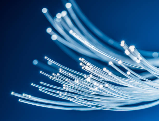 istock Bundle of optical fibers with lights in the ends. 1139013085