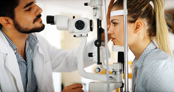 istock Optometrist examining patient in modern ophthalmology clinic 1139014137