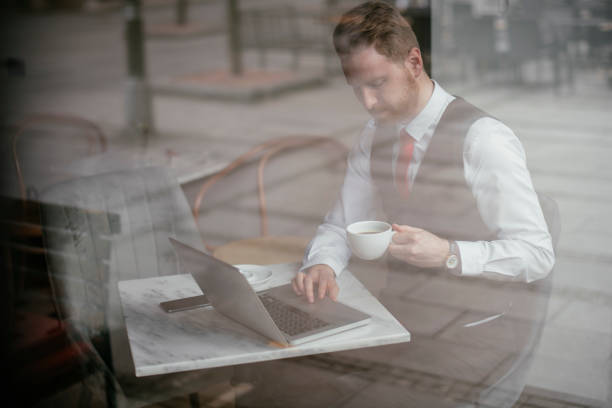 istock Businessman working on a coffee break 1139016709