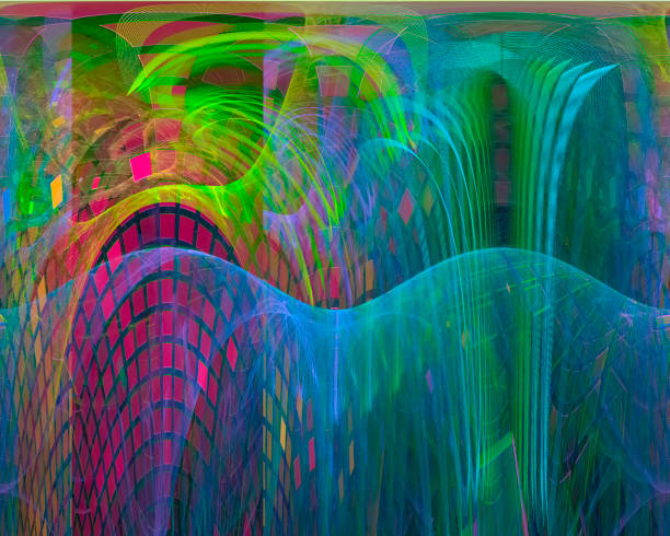 istock abstract digital fractal, fantasy design 1139017304
