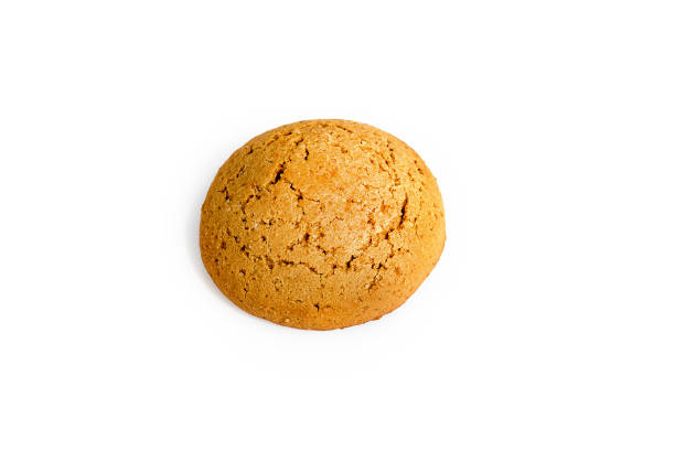 istock oatmeal Cookies on white background 1139019980
