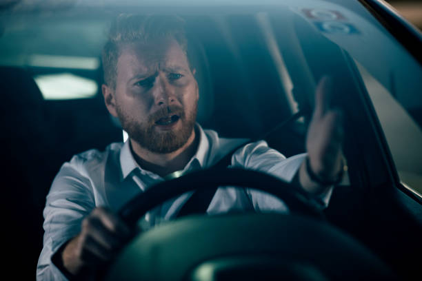 istock Businessman driving car 1139022484