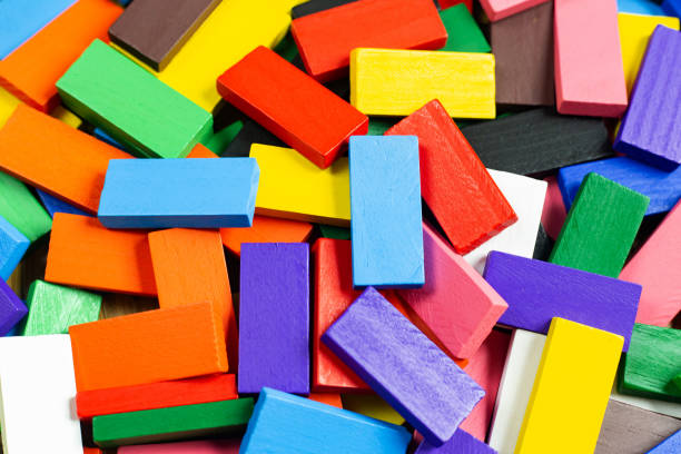 istock The domino colour close up image for  background. 1139031176