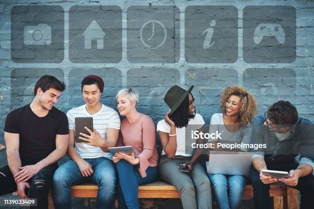 We Stay Connected Everywhere We Go Stock Photo - Download Image Now - Gamification, Social Media, Web Page