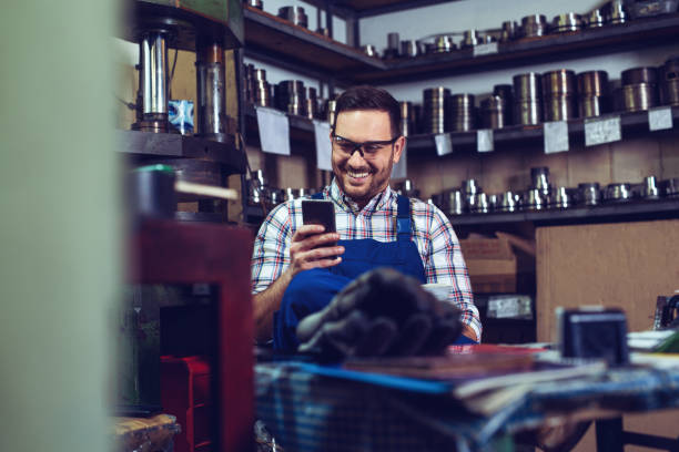 istock Handsome male metallurgy worker on a quick break in storage facilities. 1139034667