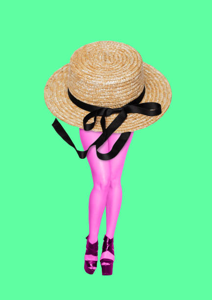Summer resort. Modern design. Contemporary art collage.