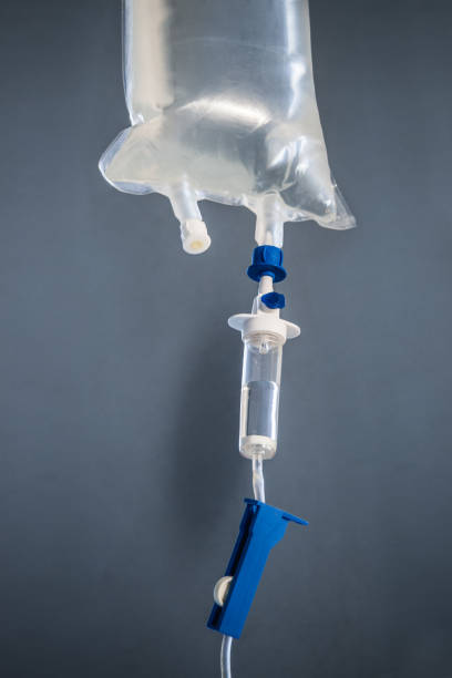 istock Intravenous drip equipment in hospital 1139041047