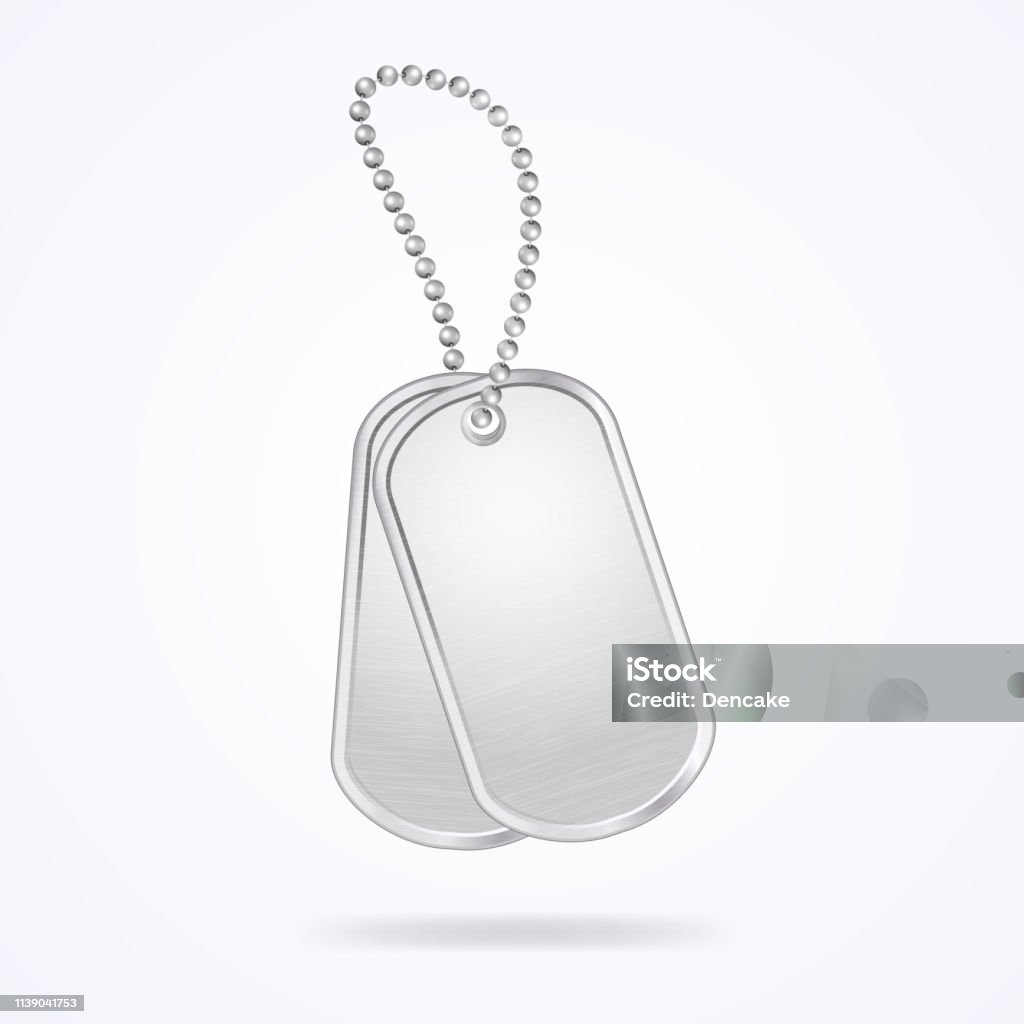 Blank Dog Tags stock photo. Image of silver, blank, marines - 113828628