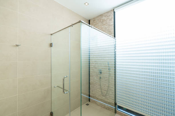 istock interior design Shower stalls in the bathroom 1139047081