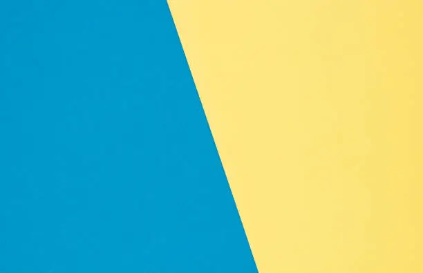 Blank blue and yellow drawing paper for background.