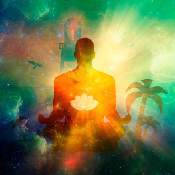 istock Businessman meditation illustration 1139051999