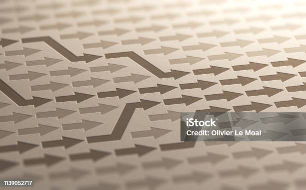 Convergence Background Converge Toward Objective Stock Photo - Download Image Now - Organization, Concepts, Business