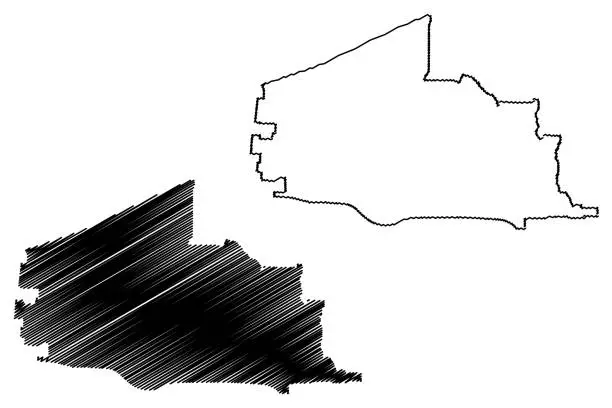Vector illustration of Plano City map vector