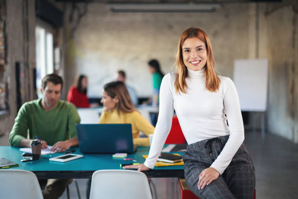 istock Portrait of young software developer in coworking open space 1139053665