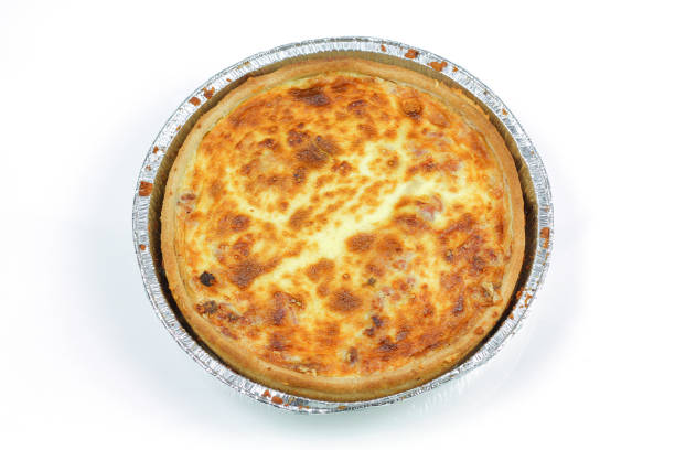 cheese quiche whole cheese quiche deli pie stock pictures, royalty-free photos & images