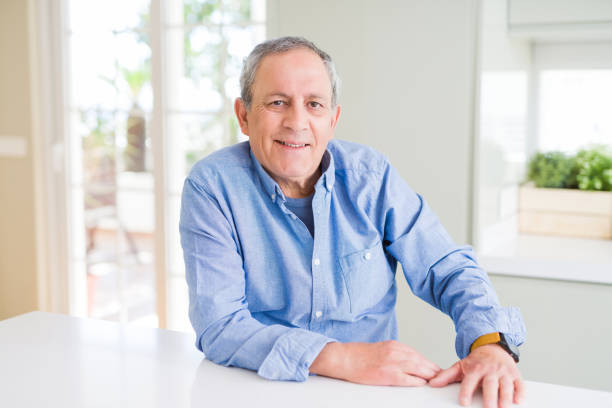 istock Handsome senior man smiling confident 1139056137
