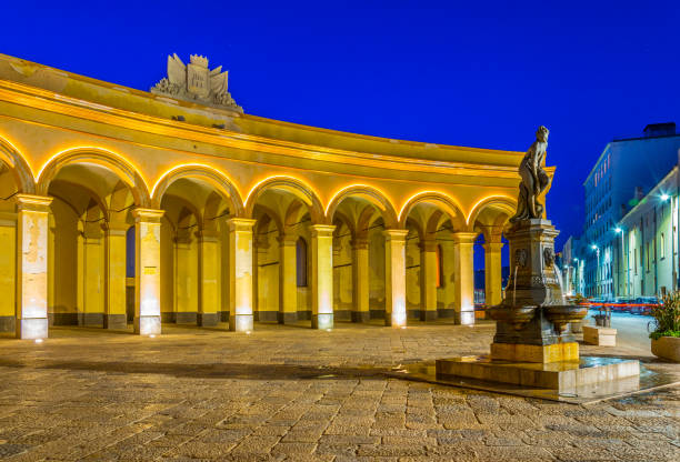 istock Mercato del pesce square in Trapani during sunset, Sicily, Italy 1139058542