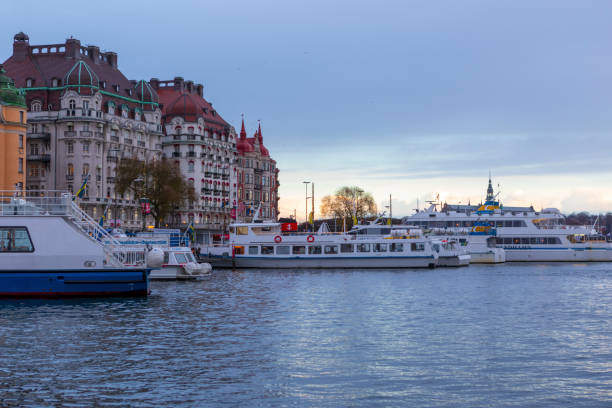 Skeppsholmen, Stockholm, Sweden in winter\nFebruary, 2019