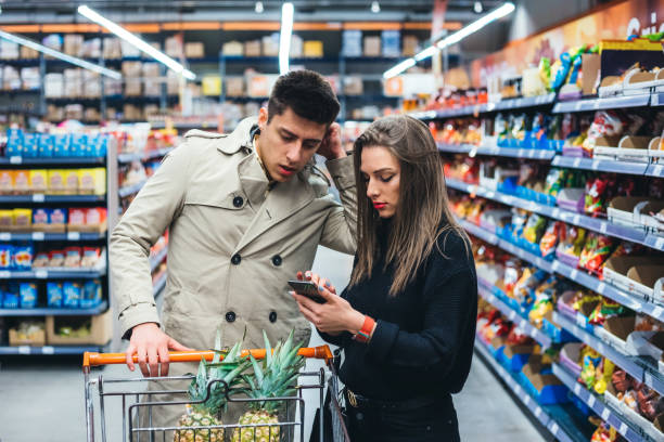 istock Grocery shopping in two 1139060092
