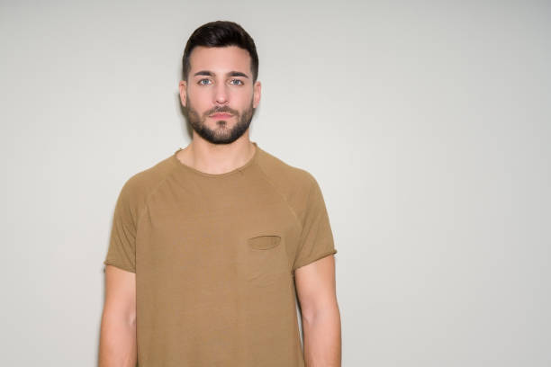istock Young handsome man over isolated background with a confident expression on smart face thinking serious 1139065108