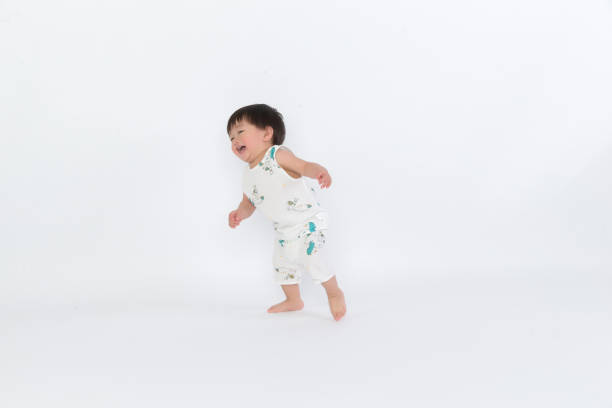 istock Lovely little boy, with a white background 1139070271