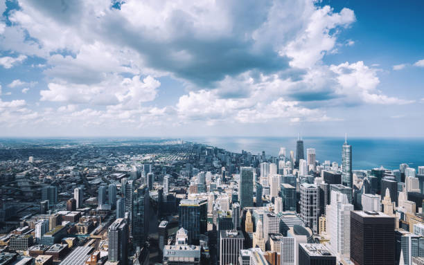 istock Chicago Skyline aerial view 1139081268
