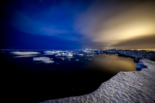 Ice in a Bay in Newfoundland