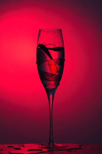 istock Beautiful elegant glass wine glass 1139083984
