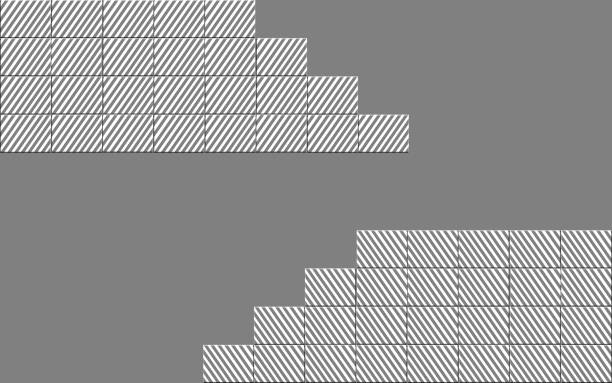 Close up of white colored stairs background.