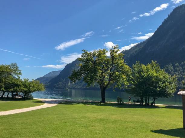 istock lake in front of the mountain 1139094032
