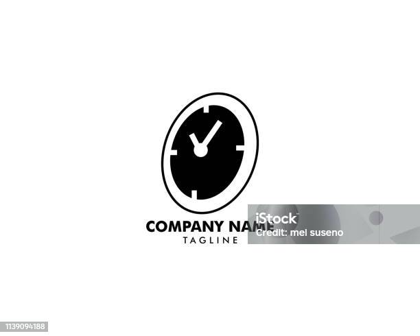 Time Clock Design Template Stock Illustration - Download Image Now ...
