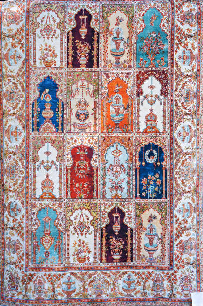 istock Traditional Turkish carpet. Pattern with floral and architectural motifs. 1139096588