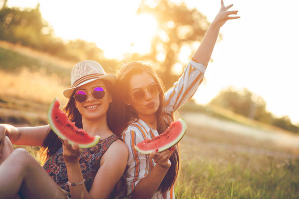 istock Watermelon snack in a park 1139096926