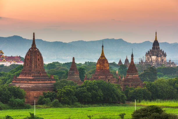 istock Bagan, Myanmar ancient temple ruins landscape in the archaeological zone 1139100076
