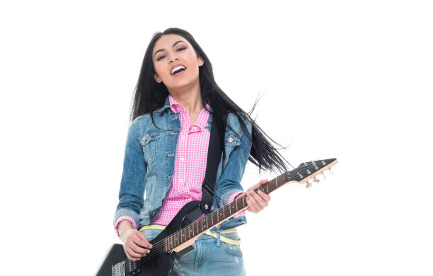 istock Beautiful latino female wearing denim 1139101061