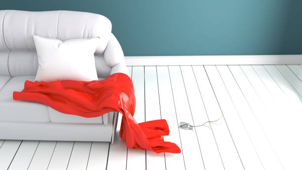 istock green mint wall with white sofa on wood floor interior. 3D rendering 1139103602