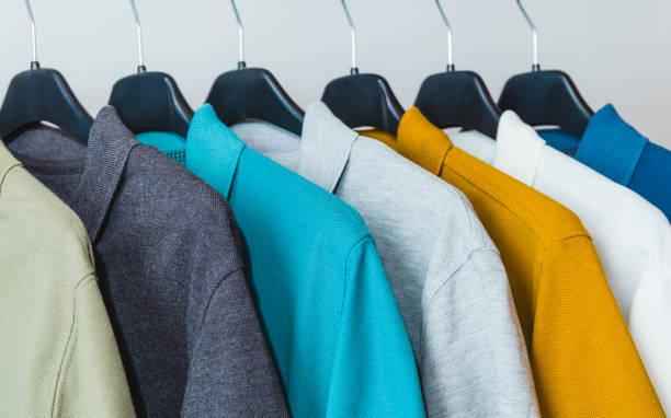 istock Polo shirts on the hanger 1139104587