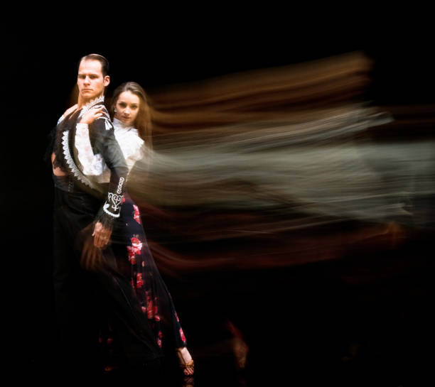 istock Attractive ballroom dancing couple 1139106305