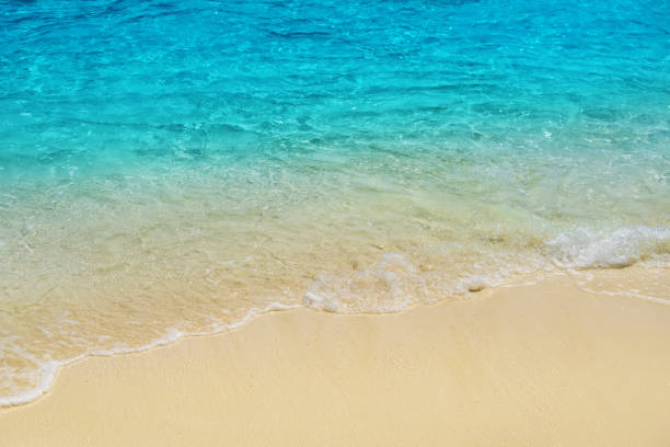istock Wave of tropical sea beach on white sand 1139109253