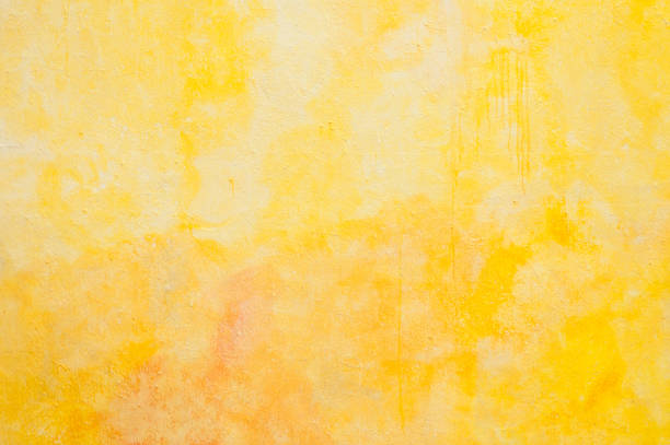 yellow painting on the wall texture