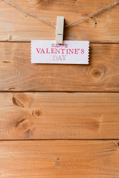istock Valentine's day message card on the planks 1139110606