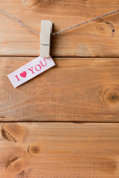 istock Valentine's day message card on the planks 1139111546