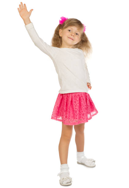 istock Little funny girl isolated 1139112954