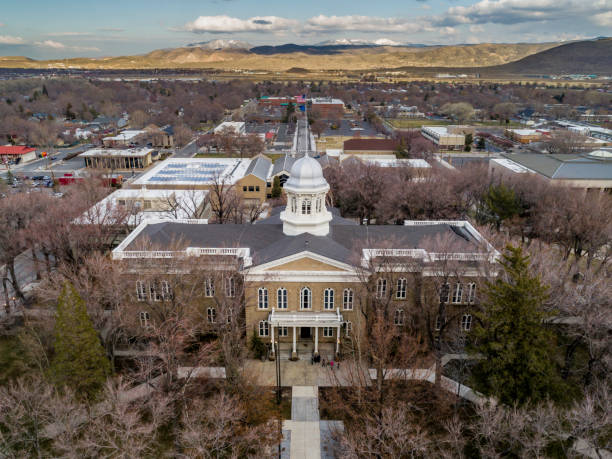 Carson City State Capitol Building Aerial