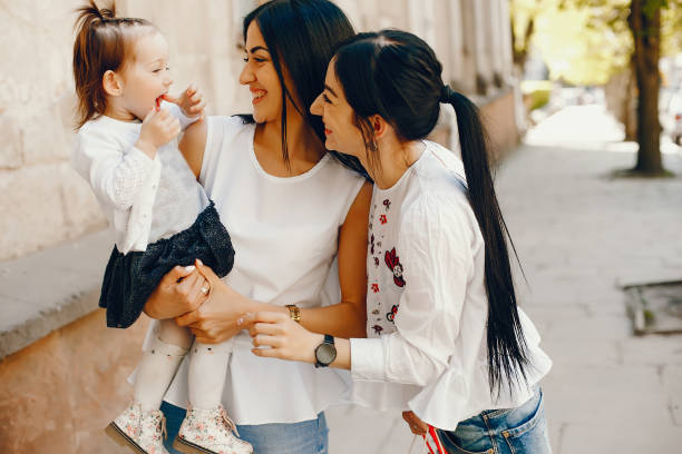 istock Three sisters in a city 1139125859