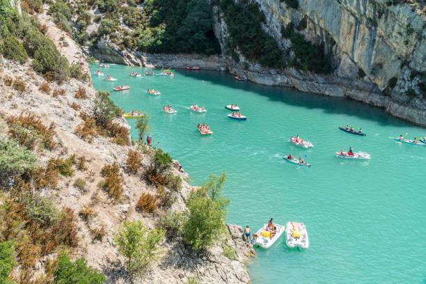 istock Travelling on canoes along the Verdon River. 1139132504