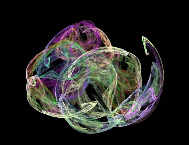 istock image of one Digital Fractal on Black Color 1139133330