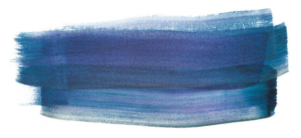 istock inked watercolor strip on paper blue 1139133844