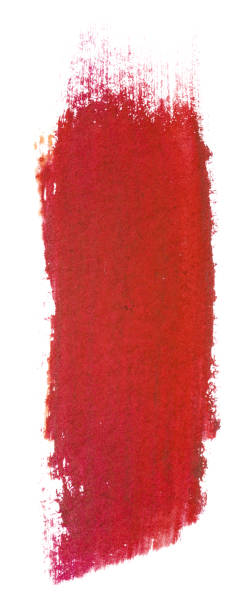 istock inked watercolor strip on paper red 1139133855
